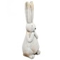 Artekko Animal Διακοσμητικός Λαγός από Μαγνήσιο σε Λευκή Πατίνα (24x24x69.5)cm