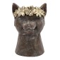Artekko Animal Καφέ Κασπό με Κεφάλι Γάτας από Μαγνήσιο (21.5x19.5x31.5)cm