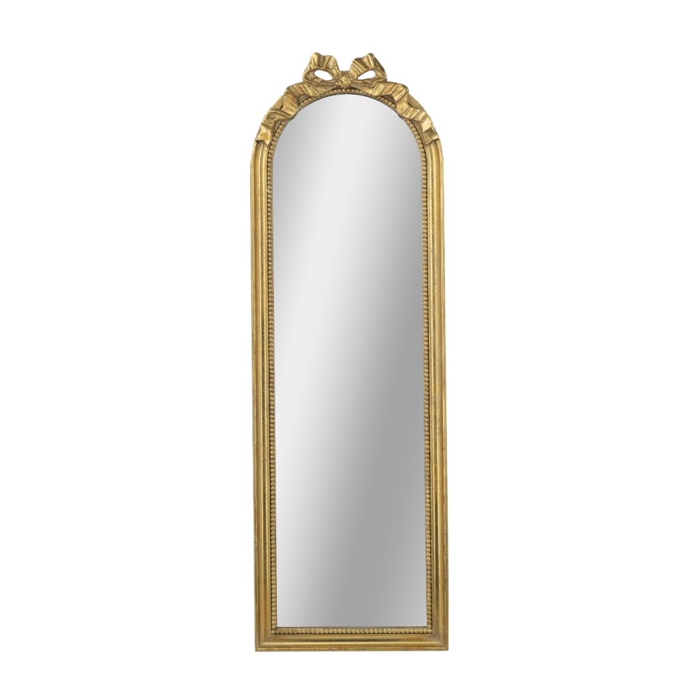 Artekko Dia Χρυσός MDF Καθρέπτης Τοίχου (40.2x4x124)cm