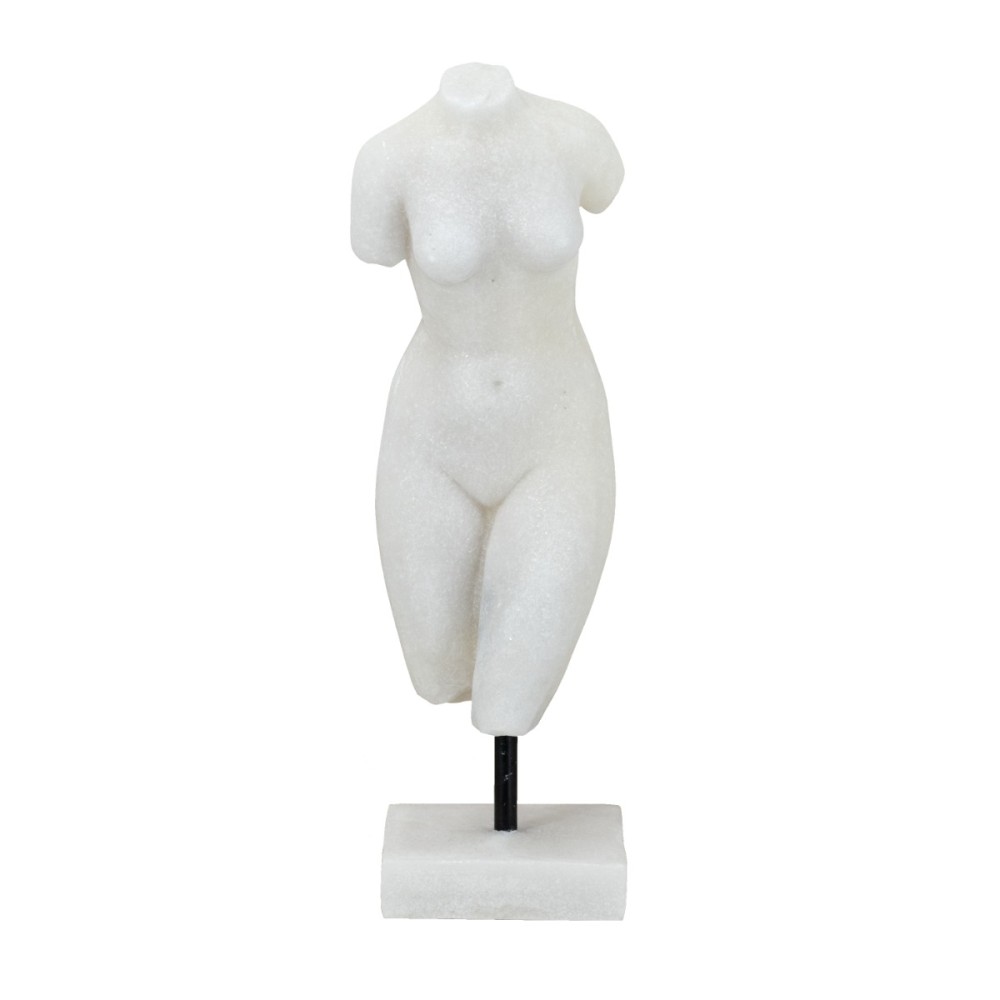Artekko Figurine Λευκό Επιτραπέζιο Διακοσμητικό Ρητίνης με Γυναικεία Φιγούρα (12x13.2x36.3)cm