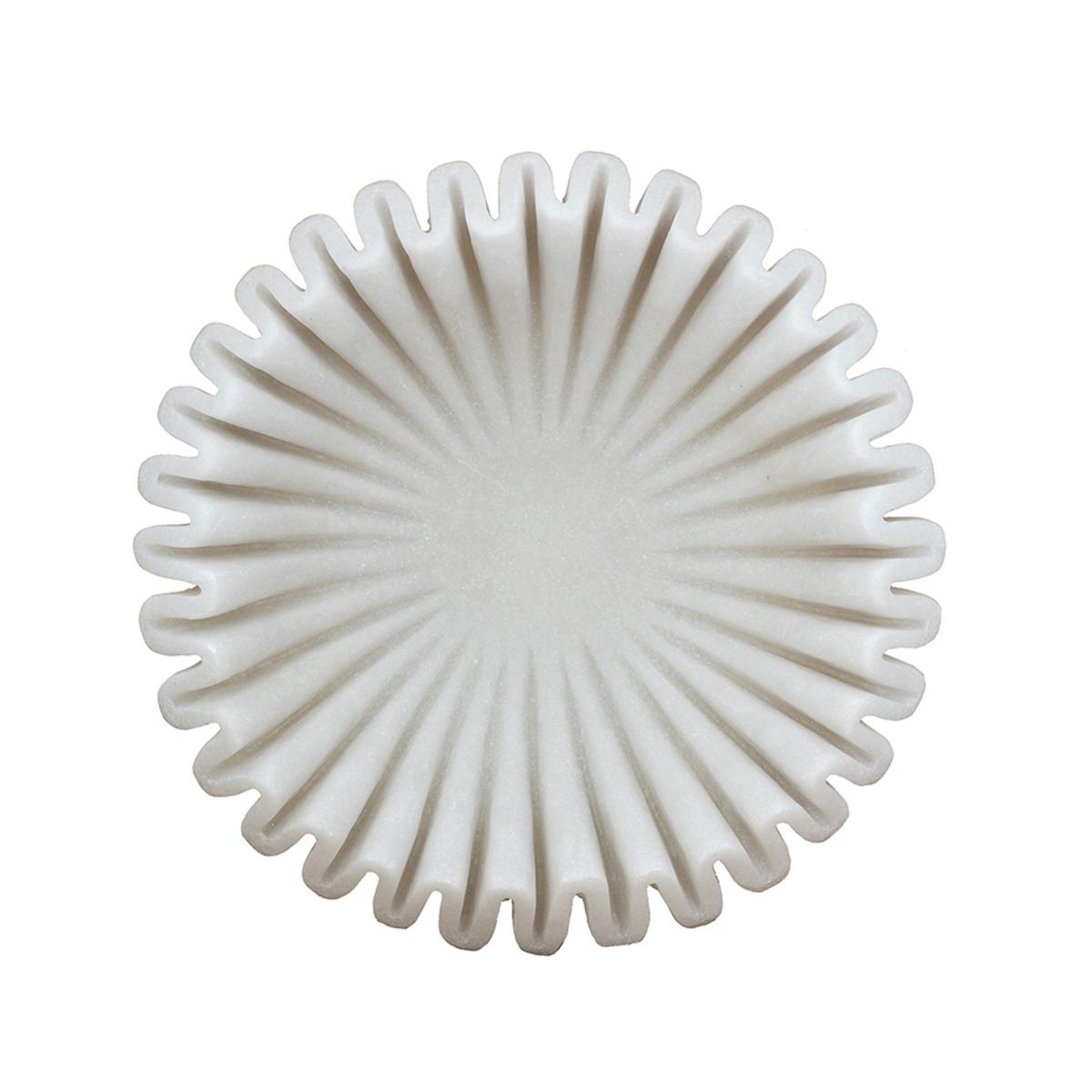 Artekko Coral Λευκό Διακοσμητικό Μπολ Ρητίνης (24.3x24.3x6.8)cm