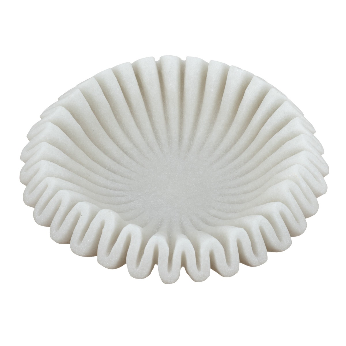 Artekko Coral Λευκό Διακοσμητικό Μπολ Ρητίνης (34x34x9.5)cm