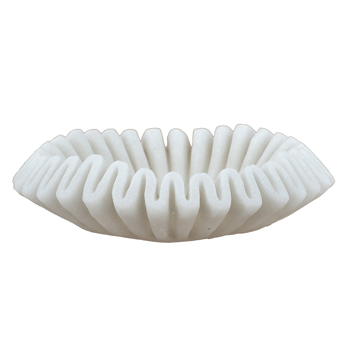 Artekko Coral Λευκό Διακοσμητικό Μπολ Ρητίνης (34x34x9.5)cm