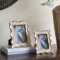 Artekko Frame Λευκή Κορνίζα Ρητίνης για Φωτογραφία 4Χ6" με Χρυσές Λεπτομέρειες (17.1x2.2x21.7)cm