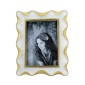 Artekko Frame Λευκή Κορνίζα Ρητίνης για Φωτογραφία 4Χ6" με Χρυσές Λεπτομέρειες (17.1x2.2x21.7)cm