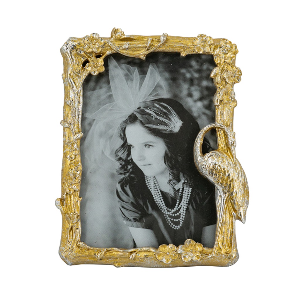 Artekko Frame Χρυσή Κορνίζα Ρητίνης για Φωτογραφία 5Χ7" (17x2.4x21)cm