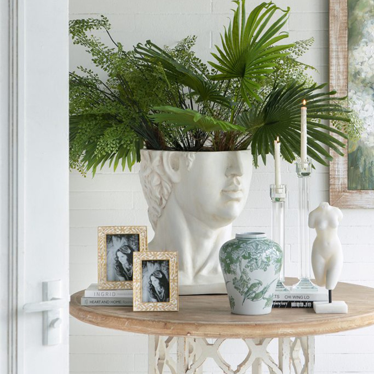 Artekko Glassy Διάφανο Γυάλινο Κηροπήγιο (9x9x38)cm