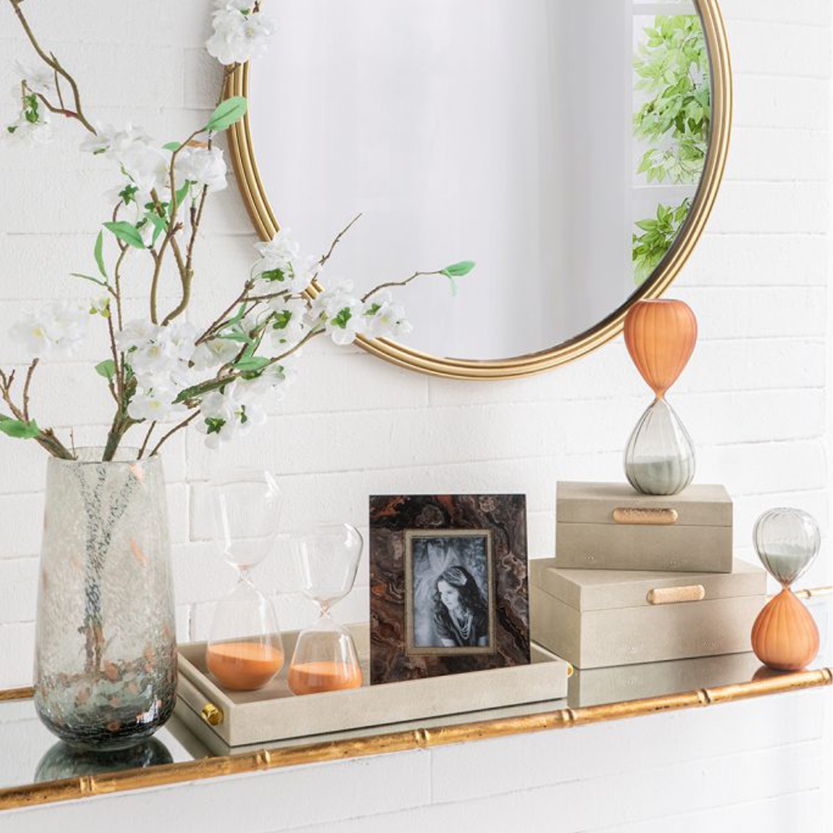 Artekko Zenn Καφέ Γυάλινη Κορνίζα για Φωτογραφία 4Χ6" (18.5x22.5x1.5)cm