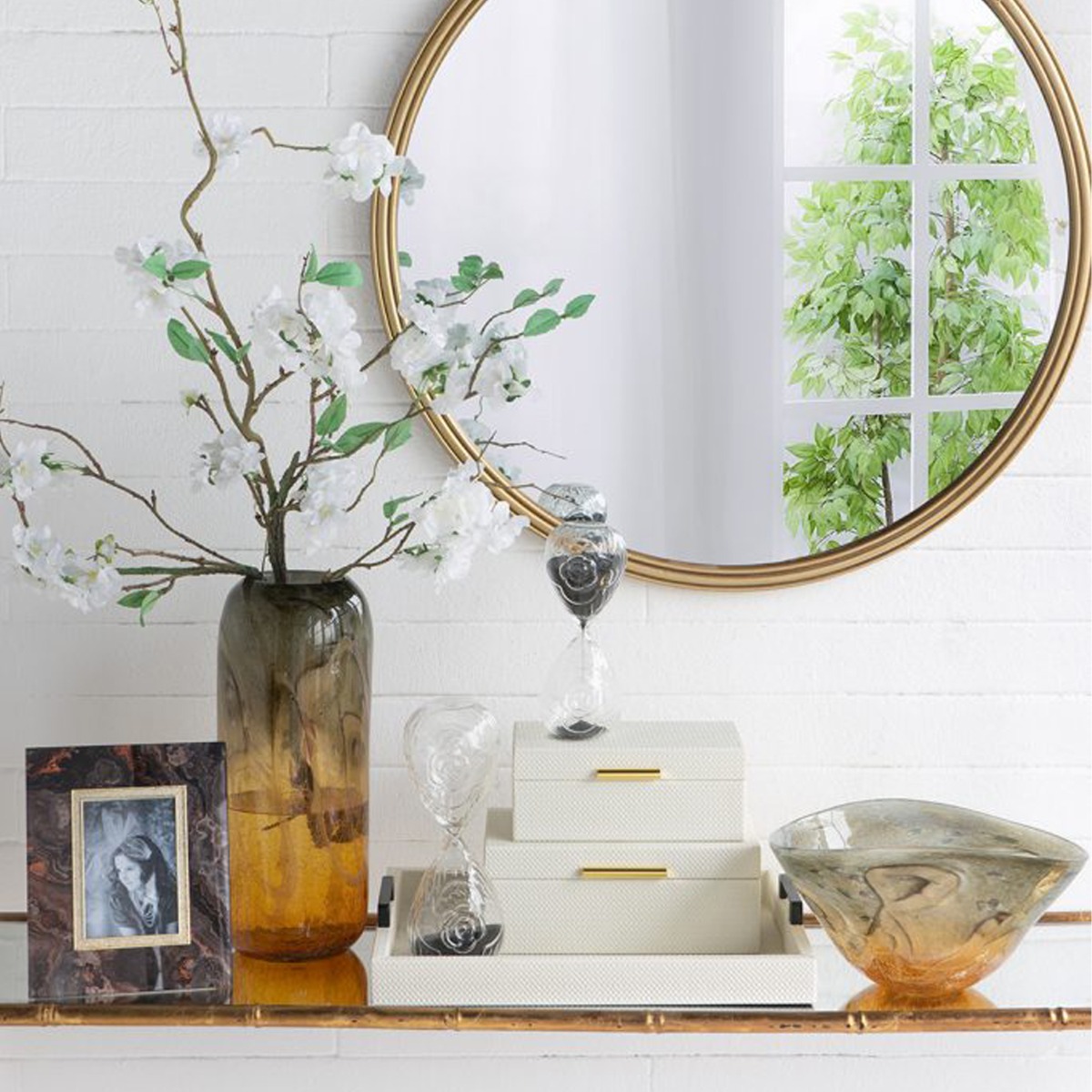 Artekko Zenn Καφέ Γυάλινη Κορνίζα για Φωτογραφία 4Χ6" (18.5x22.5x1.5)cm