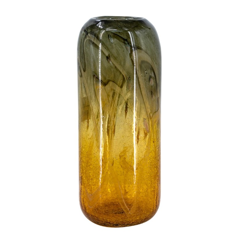 Artekko Sunset Γυάλινο Διακοσμητικό Βάζο σε Πορτοκαλί και Μαύρη Απόχρωση (14.5x14.5x38)cm Artekko Sunset Γυάλινο Διακοσμητικό Βάζο σε Πορτοκαλί και Μαύρη Απόχρωση (14.5x14.5x38)cm