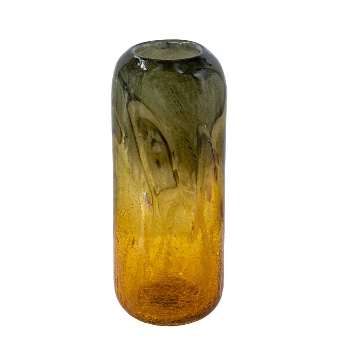 Artekko Sunset Γυάλινο Διακοσμητικό Βάζο σε Πορτοκαλί και Μαύρη Απόχρωση (14.5x14.5x38)cm Artekko Sunset Γυάλινο Διακοσμητικό Βάζο σε Πορτοκαλί και Μαύρη Απόχρωση (14.5x14.5x38)cm