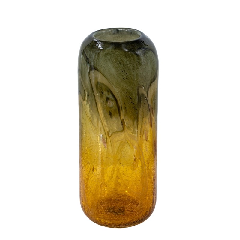 Artekko Sunset Γυάλινο Διακοσμητικό Βάζο σε Πορτοκαλί και Μαύρη Απόχρωση (14.5x14.5x38)cm Artekko Sunset Γυάλινο Διακοσμητικό Βάζο σε Πορτοκαλί και Μαύρη Απόχρωση (14.5x14.5x38)cm