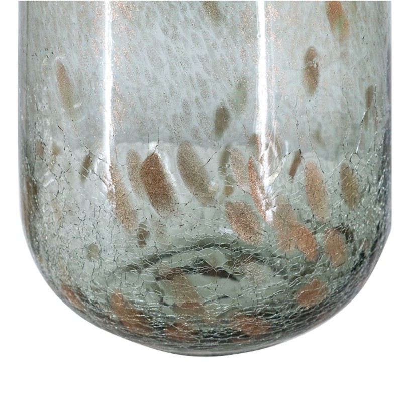 Artekko Twilight Γκρι Γυάλινο Διακοσμητικό Βάζο (16x16x27)cm Artekko Twilight Γκρι Γυάλινο Διακοσμητικό Βάζο (16x16x27)cm