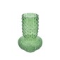 Artekko Glassy Πράσινο Γυάλινο Βάζο (21.5x21.5x32.6)cm