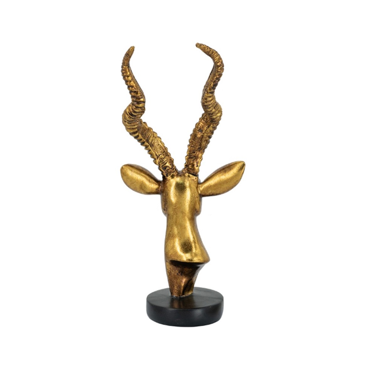 Artekko Animal Χρυσό Επιτραπέζιο Διακοσμητικό Ρητίνης με Κεφάλι Ταράνδου (14x13x30)cm Artekko Animal Χρυσό Επιτραπέζιο Διακοσμητικό Ρητίνης με Κεφάλι Ταράνδου (14x13x30)cm