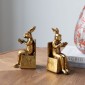 Artekko Bookends Χρυσοί Βιλιοστάτες Ρητίνης με Λαγουδάκια (10x7x17.5)cm 2pcs Artekko Bookends Χρυσοί Βιλιοστάτες Ρητίνης με Λαγουδάκια (10x7x17.5)cm 2pcs