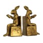 Artekko Bookends Χρυσοί Βιλιοστάτες Ρητίνης με Λαγουδάκια (10x7x17.5)cm 2pcs Artekko Bookends Χρυσοί Βιλιοστάτες Ρητίνης με Λαγουδάκια (10x7x17.5)cm 2pcs