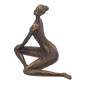 Artekko Figurine Μπρονζέ Διακοσμητικό Ρητίνης με Γυναικεία Φιγούρα (31x18.5x23.5)cm