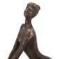 Artekko Figurine Μπρονζέ Διακοσμητικό Ρητίνης με Γυναικεία Φιγούρα (31x18.5x23.5)cm