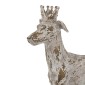Artekko Animal Διακοσμητικός Σκύλος Ρητίνης σε Λευκή Πατίνα (41.3x12.5x43.2)cm