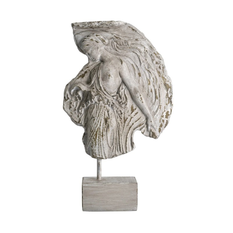Artekko Maenad Επιτραπέζιο Διακοσμητικό Ρητίνης σε Λευκή Πατίνα (20.5x6.7x33.5)cm
