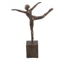 Artekko Figurine Μπρονζέ Διακοσμητικό Ρητίνης με Γυναικεία Φιγούρα (21x8x28)cm