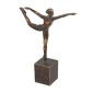 Artekko Figurine Μπρονζέ Διακοσμητικό Ρητίνης με Γυναικεία Φιγούρα (21x8x28)cm