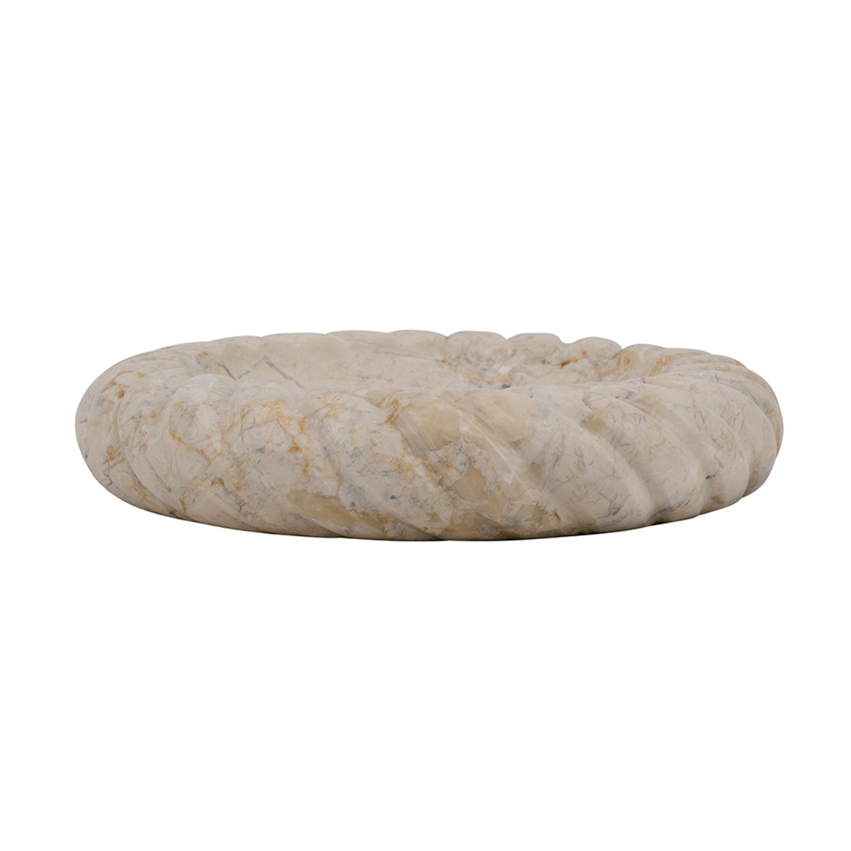 Artekko Marble Μπεζ Μαρμάρινη Πιατέλα (21.6x21.6x5)cm