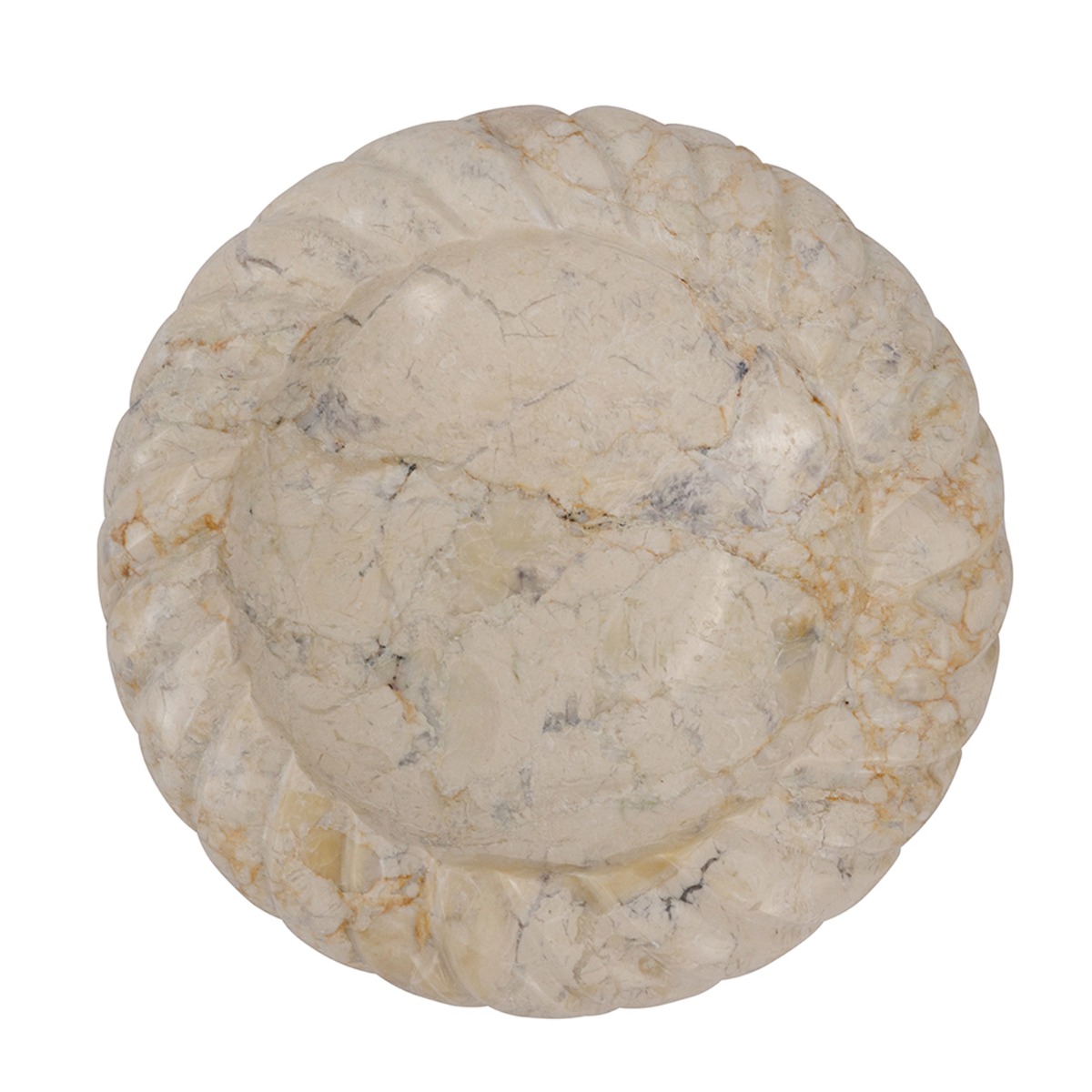 Artekko Marble Μπεζ Μαρμάρινη Πιατέλα (21.6x21.6x5)cm