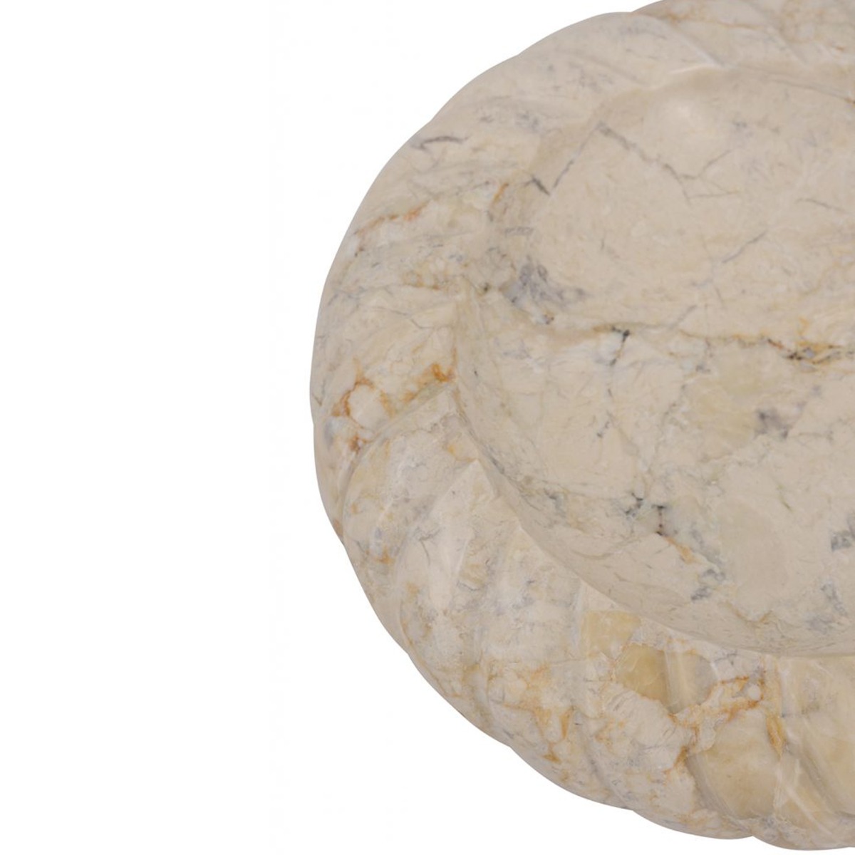 Artekko Marble Μπεζ Μαρμάρινη Πιατέλα (21.6x21.6x5)cm