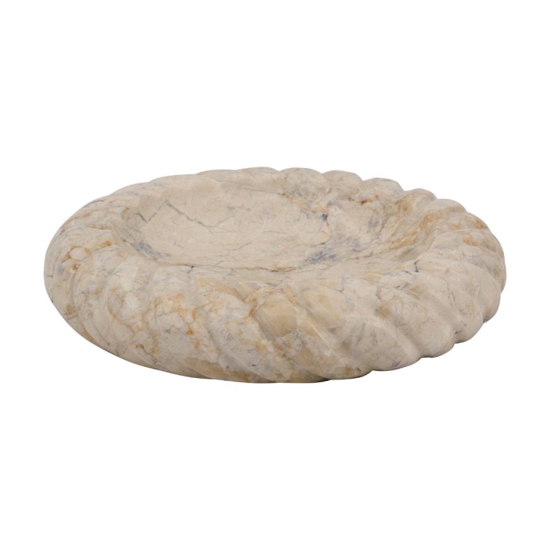 Artekko Marble Μπεζ Μαρμάρινη Πιατέλα (21.6x21.6x5)cm