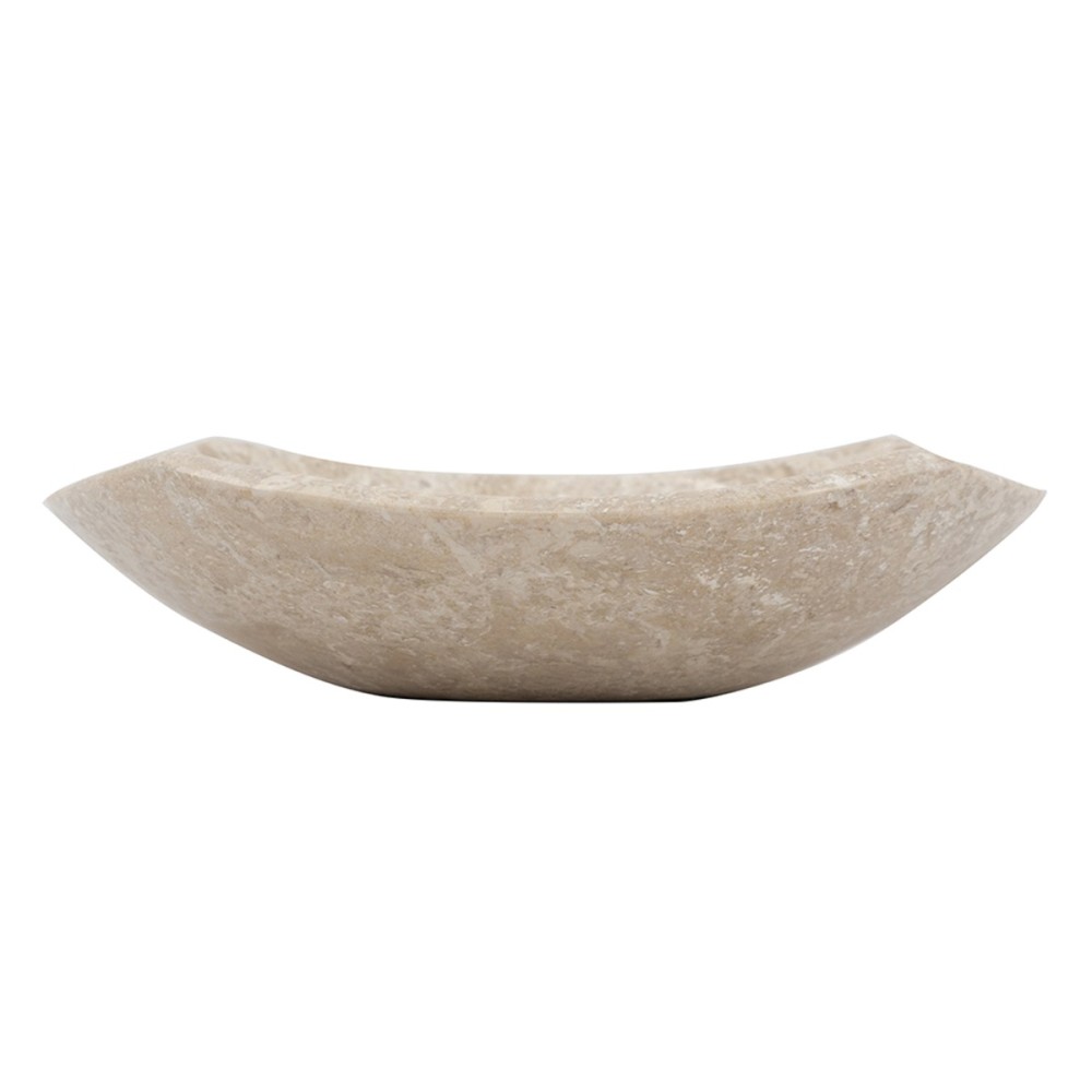 Artekko Marble Μπεζ Μαρμάρινο Μπολ (25x25x7)cm