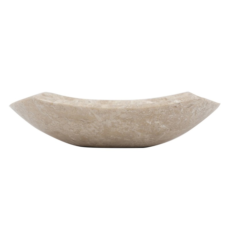 Artekko Marble Μπεζ Μαρμάρινο Μπολ (25x25x7)cm