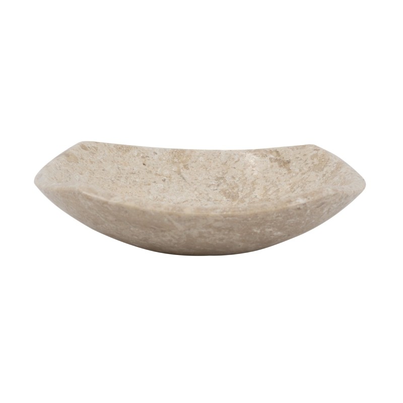 Artekko Marble Μπεζ Μαρμάρινο Μπολ (25x25x7)cm