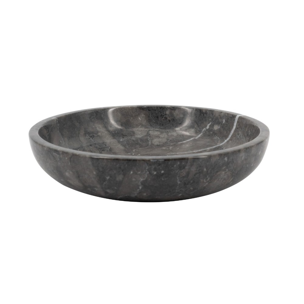 Artekko Marble Γκρι Μαρμάρινο Μπολ (21x21x4.5)cm