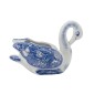 Artekko Melania Διακοσμητικό Κασπώ Χήνας από Πορσελάνη σε Άσπρο με Μπλε (27x13.5x20)cm