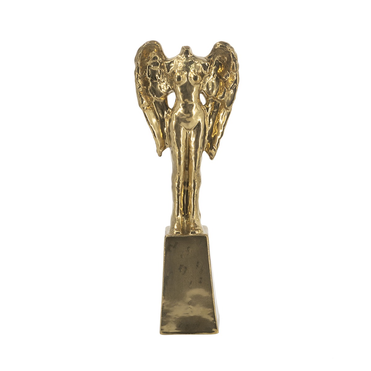 Artekko Figurine Χρυσό Κεραμικό Επιτραπέζιο Γλυπτό με Φιγούρα (18.5x9x52.5)cm