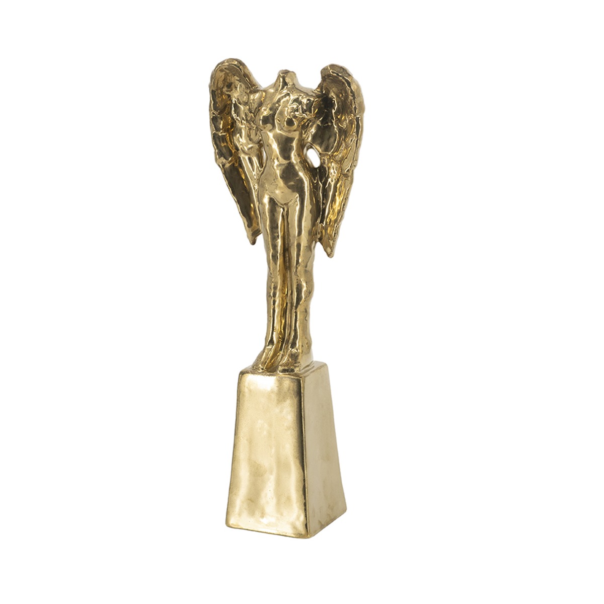 Artekko Figurine Χρυσό Κεραμικό Επιτραπέζιο Γλυπτό με Φιγούρα (18.5x9x52.5)cm