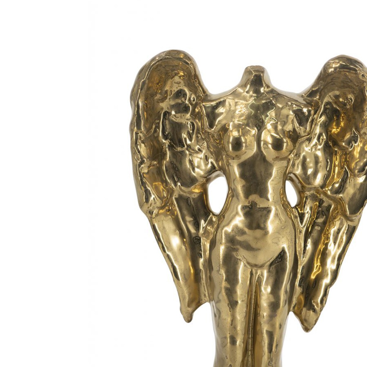 Artekko Figurine Χρυσό Κεραμικό Επιτραπέζιο Γλυπτό με Φιγούρα (18.5x9x52.5)cm