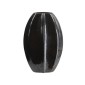 Artekko Glazed Μαύρο Κεραμικό Βάζο (27x10x41.5)cm