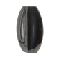Artekko Glazed Μαύρο Κεραμικό Βάζο (30x10.5x50.5)cm