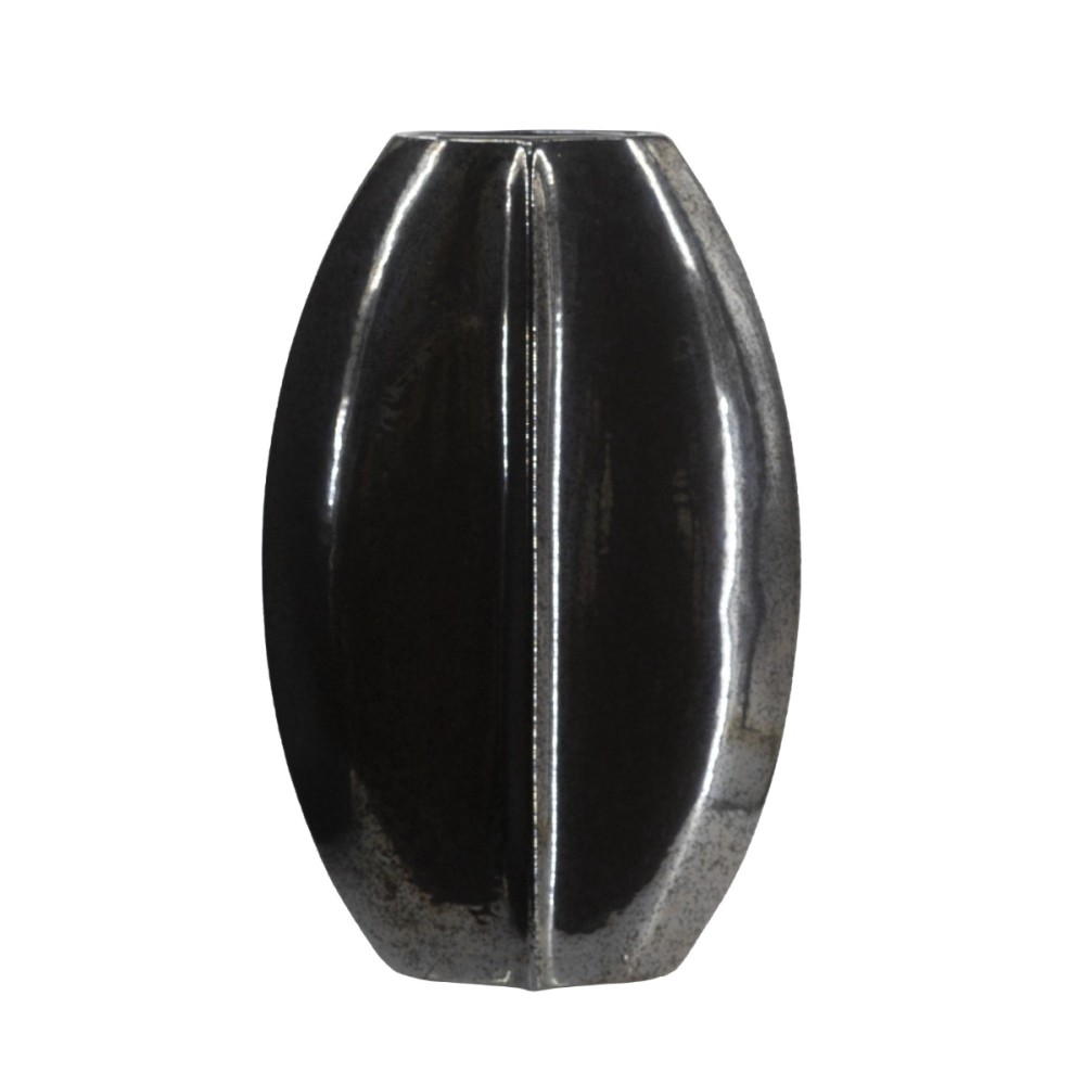 Artekko Glazed Μαύρο Κεραμικό Βάζο (30x10.5x50.5)cm