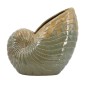 Artekko Glazed Πράσινο Κεραμικό Κασπό Κοχύλι (30.5x30.5x15.5)cm