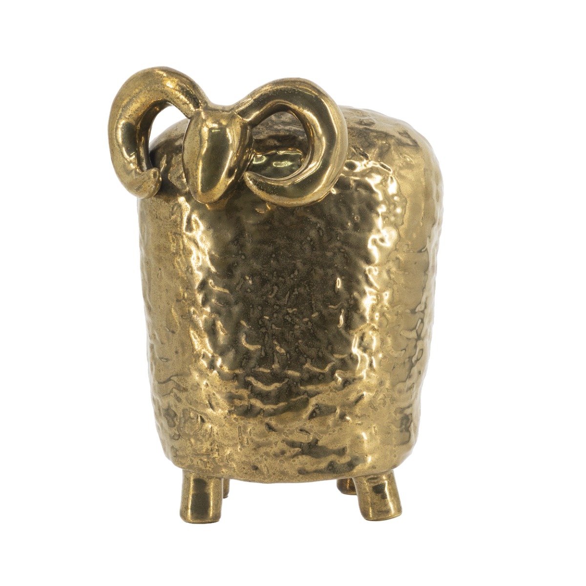 Artekko Animal Χρυσό Κεραμικό Επιτραπέζιο Διακοσμητικό Πρόβατο (17.5x14x24.5)cm