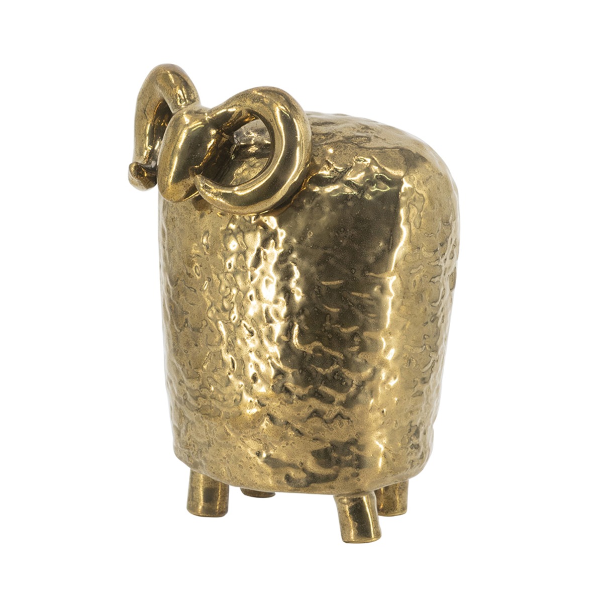 Artekko Animal Χρυσό Κεραμικό Επιτραπέζιο Διακοσμητικό Πρόβατο (17.5x14x24.5)cm