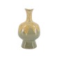 Artekko Glazed Πράσινο Κεραμικό Διακοσμητικό Βάζο (14x11.5x27.5)cm