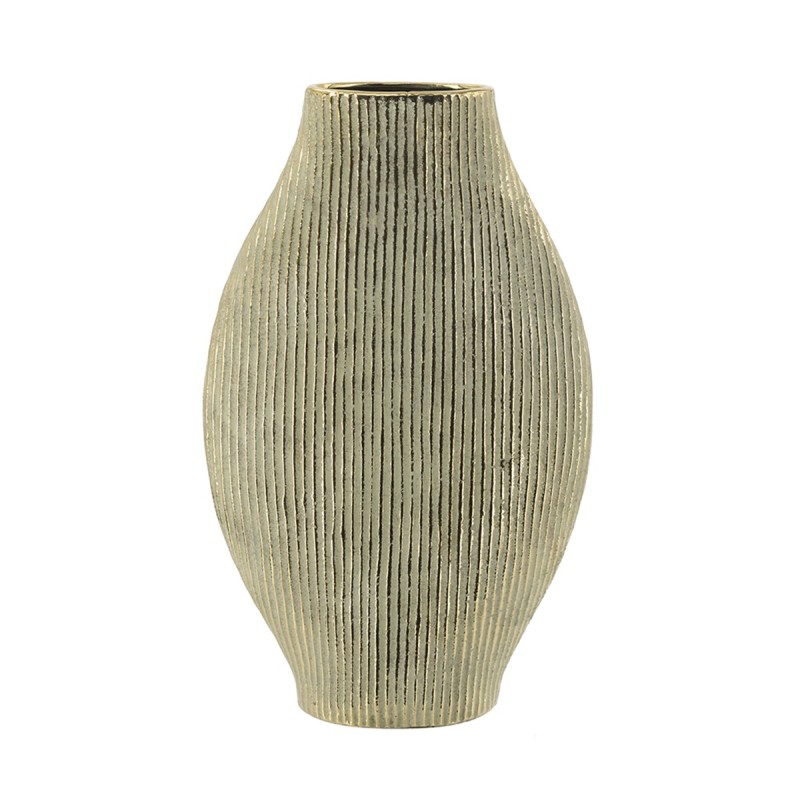 Artekko Candia Χρυσό Κεραμικό Βάζο (28x9.5x44.5)cm