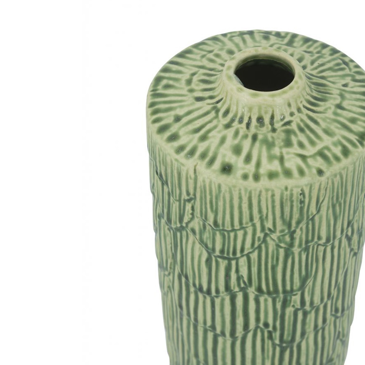 Artekko Bliss Κεραμικό Βάζο σε Πράσινες Αποχρώσεις (12x12x35)cm