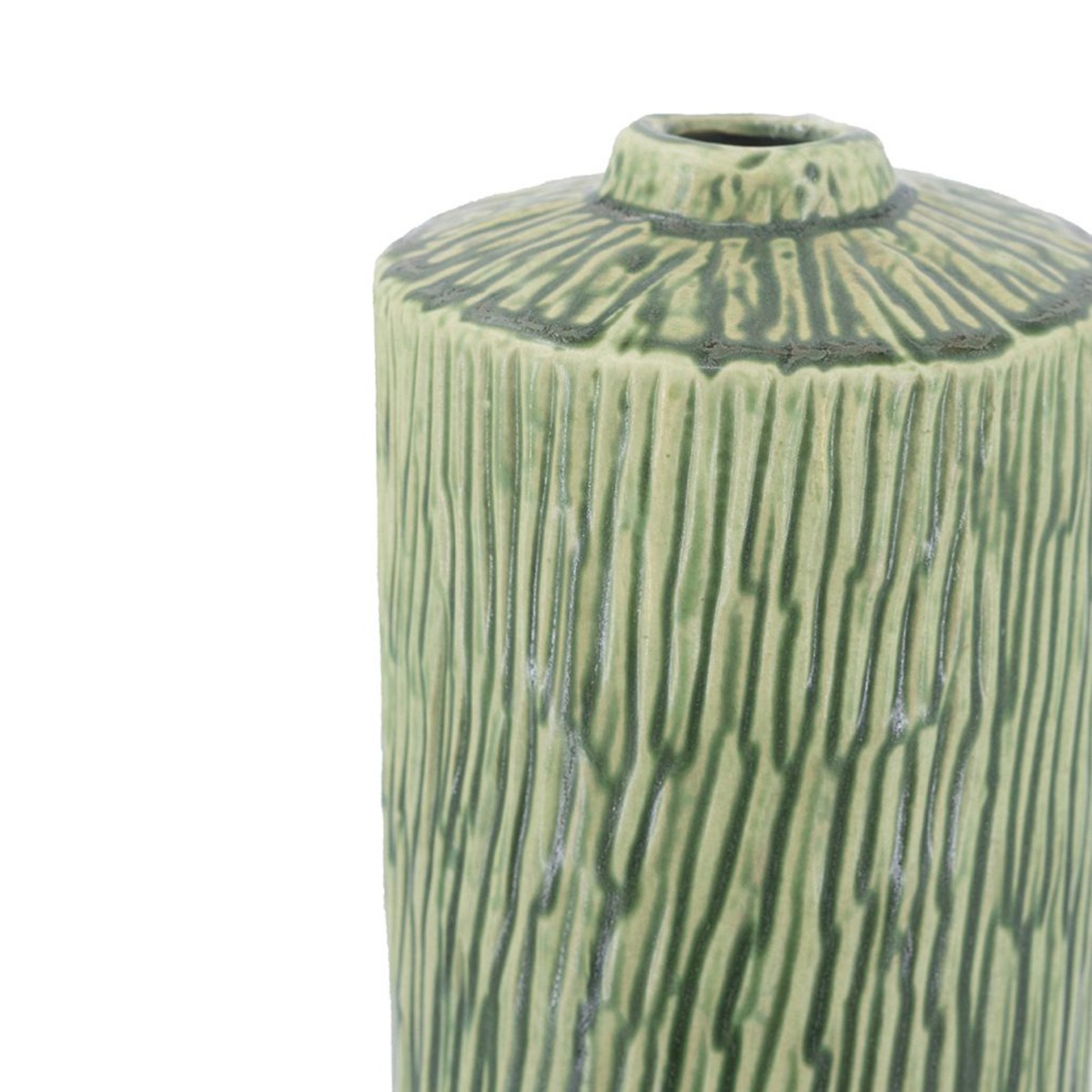 Artekko Bliss Κεραμικό Βάζο σε Πράσινες Αποχρώσεις (12.5x12.5x45)cm