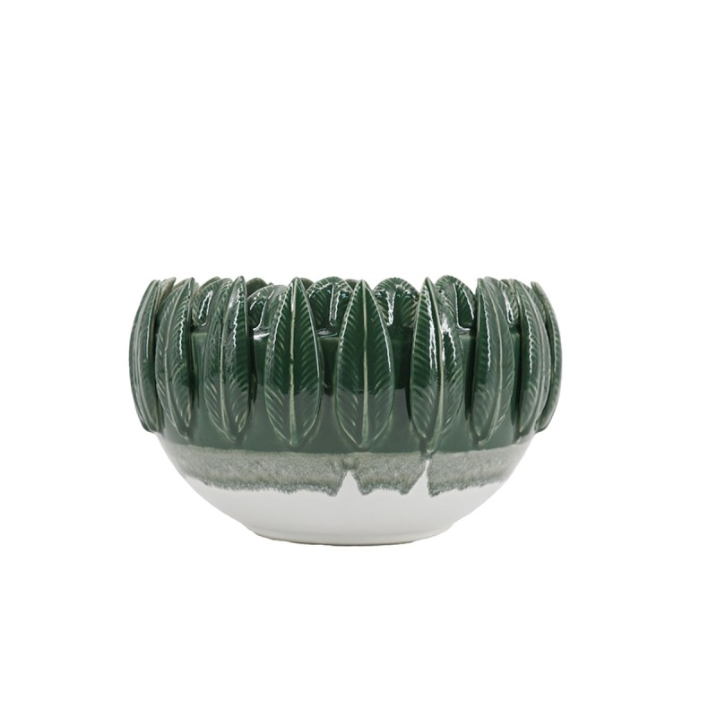 Artekko Glazed Πράσινο Κεραμικό Μπολ (27.5x27.5x18)cm